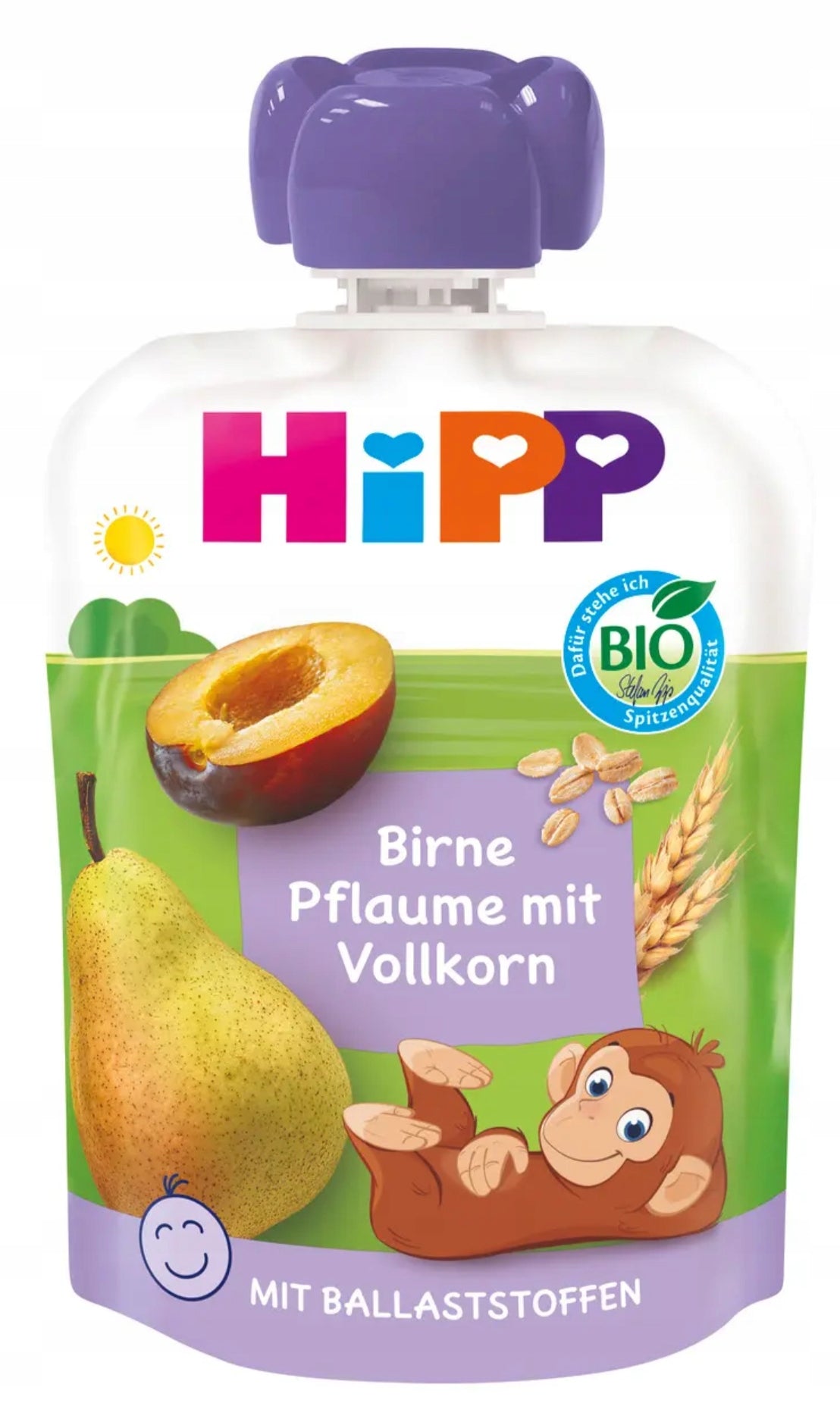 HiPP BIO Mousse Pear Plum Cereal 90g Grammage 90 g