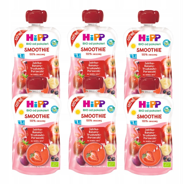 HiPP BIO Tube Mousse Smoothie Apple-Ban-Trus-P 6x120g