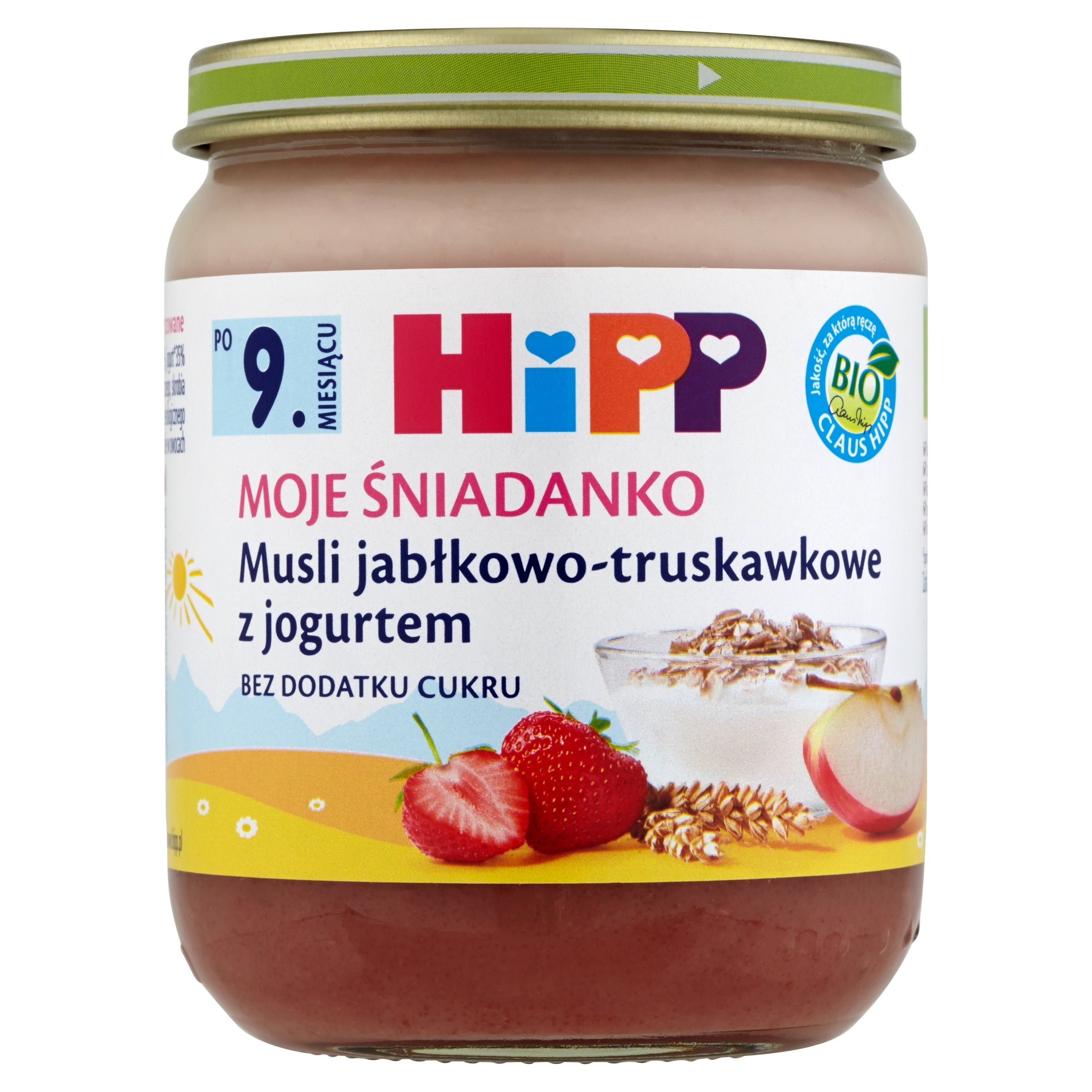 HiPP BIO breakfast Apple and strawberry MUESLI with yogurt 160g after 9 months