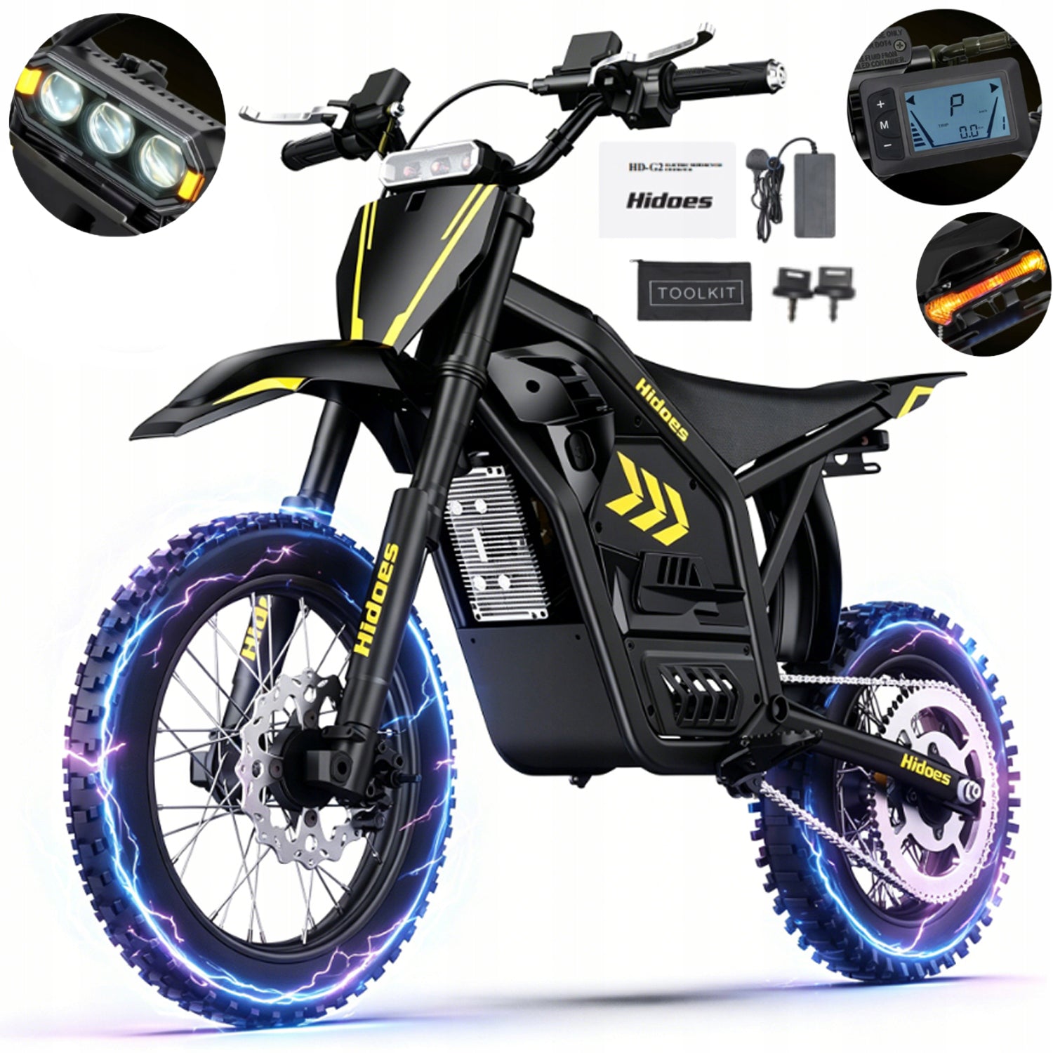 Hidoes G2 2026 Electric Vehicle 3500W 48V 23Ah 34mph 70HP