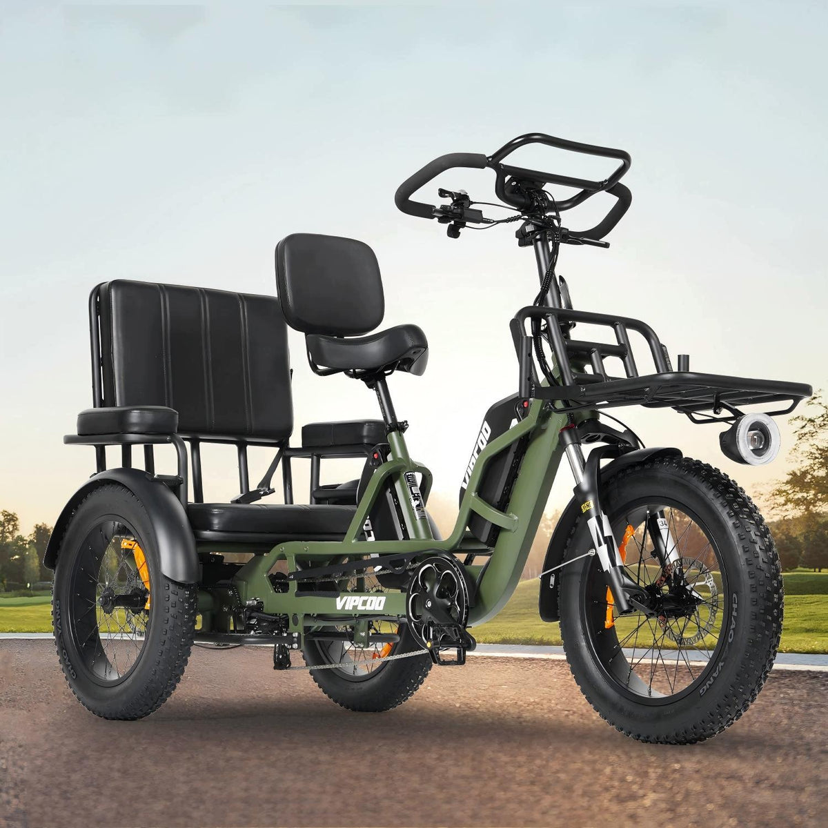 Hidoes Vipcoo R1 Foldable Electric Tricycle 200kg Load 3-Wheel Cargo Basket Brand Hidoes