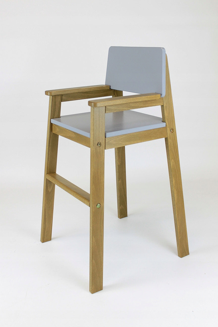 High Chair For Children For Table HANIA Oak Stain Concrete Grey 44 EAN (GTIN) 5905331986083