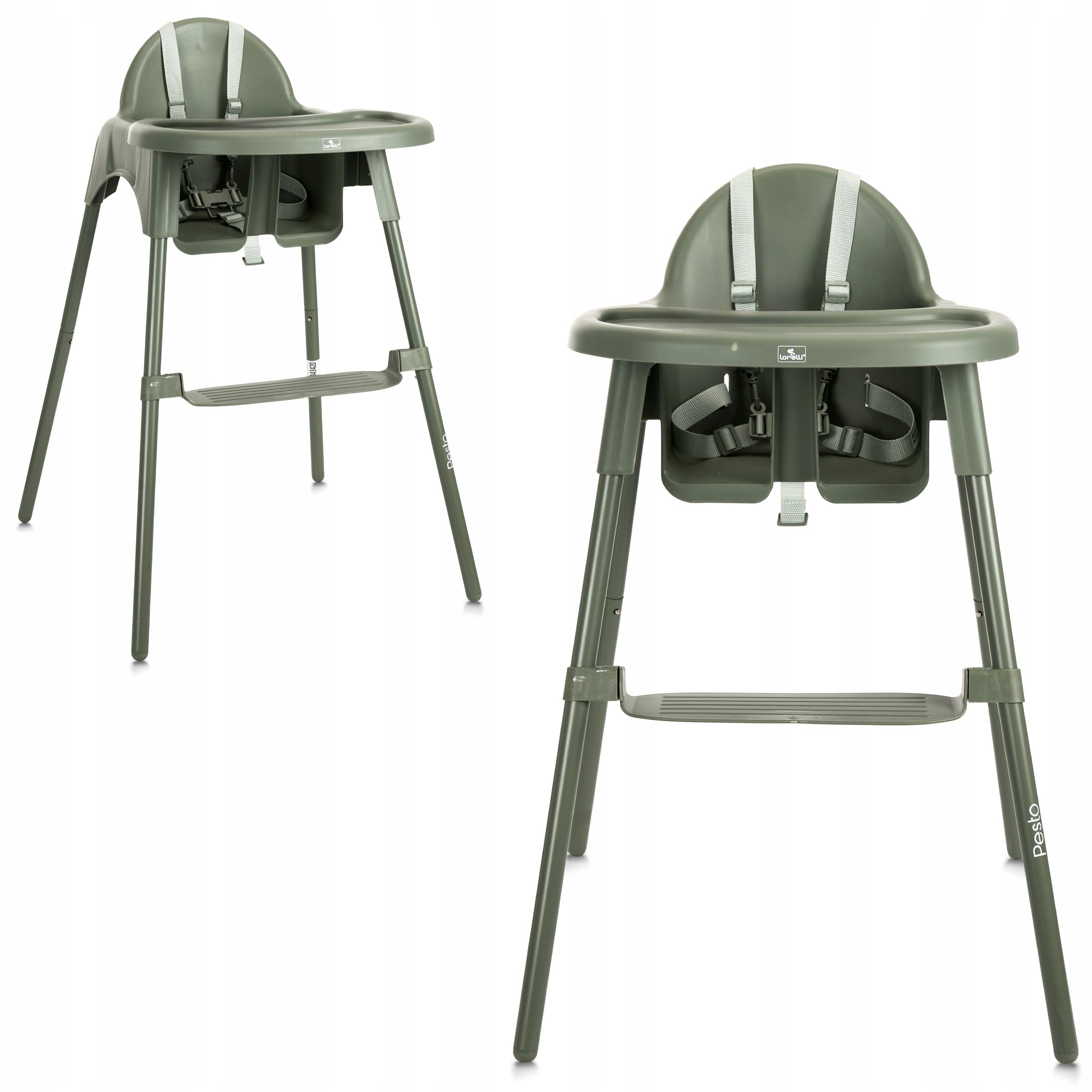 High Chair for Children with Footrest Pesto Green