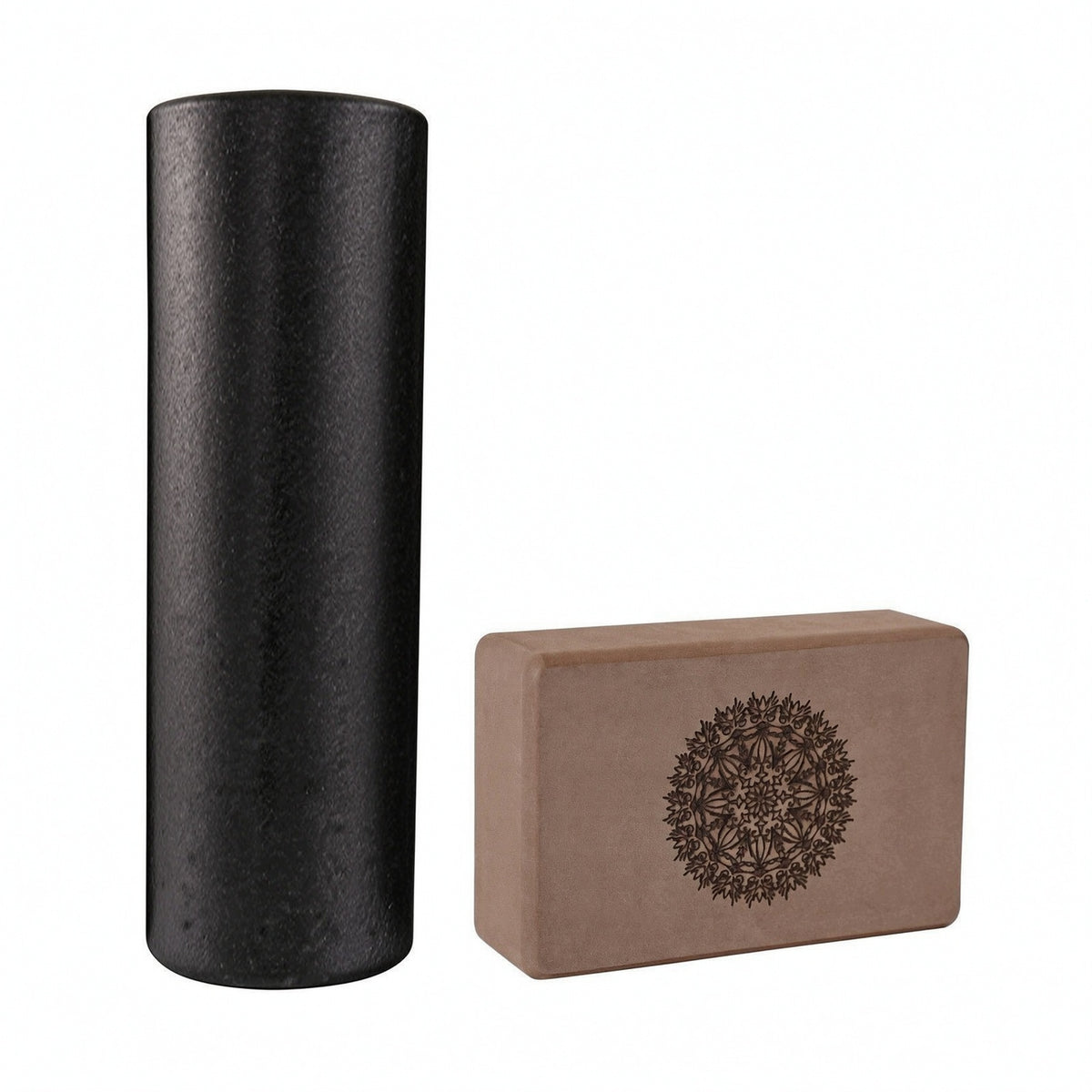 High Density Extra Firm Round Foam Roller Exercise Block Supportive Brick