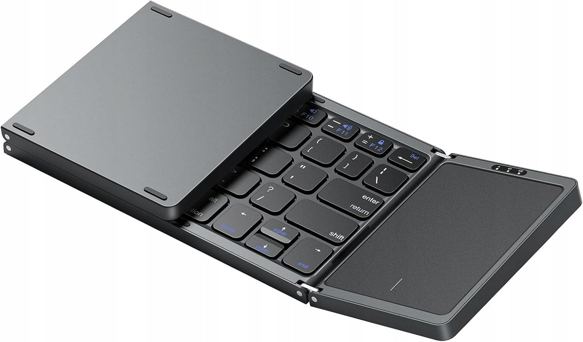 High-End Wireless Bluetooth Foldable Keyboard with Touchpad Packaging status original