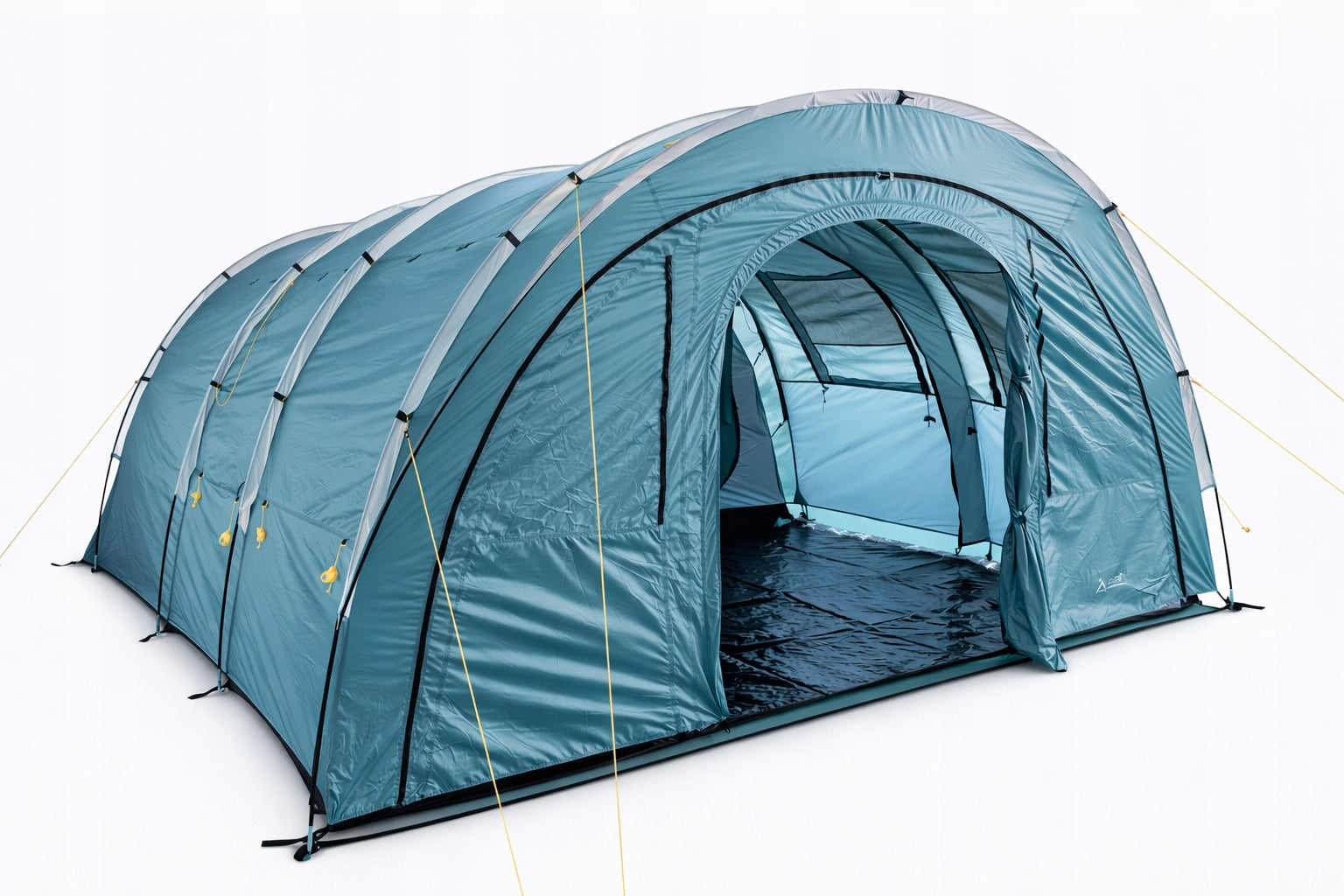 High Large Tent 16m² VERONA II XL 4 persons 5000mm Black cabins HIT SEASON Brand Vibra Camping