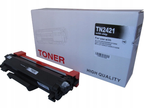 High Performance Two Pack 2x Toner Cartridge for Brother TN-2421 DCP-L2512D DCP-L2532DW Packaging status original