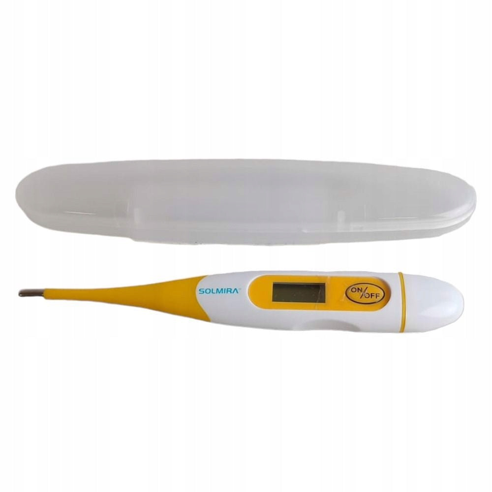 High Precision Digital Thermometer Yellow Batteries included no