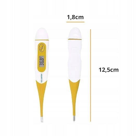 High Precision Digital Thermometer Yellow Medical device no