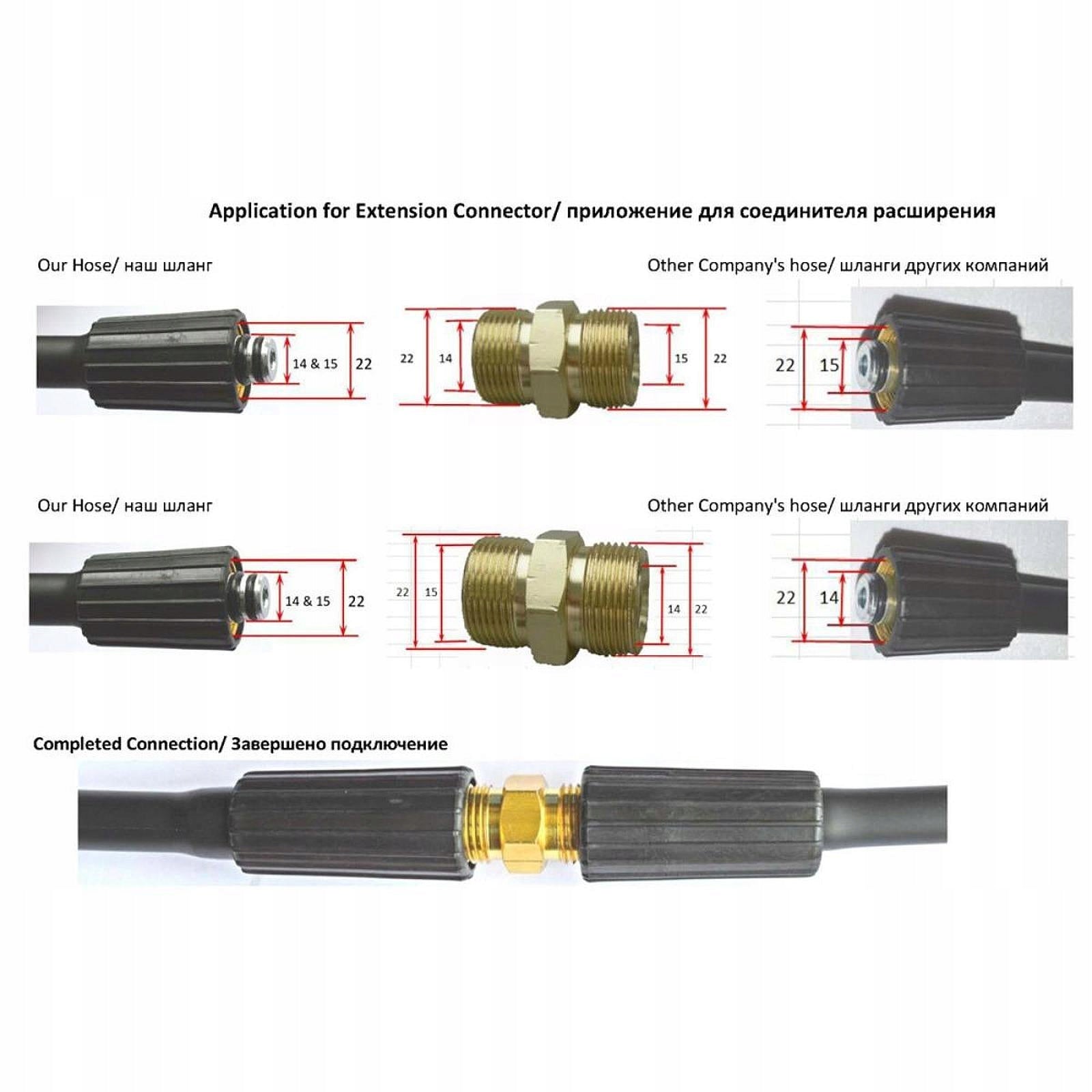 High Pressure Replacement Hose Car Washer Hose Replace Parts 220Bar 7m Brand no brand