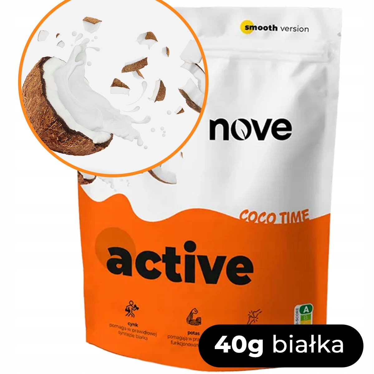 High Protein Meal Replacement NOVE Active 15 Servings Coconut 40g Protein Expiration date at least 1 year from the date of purchase