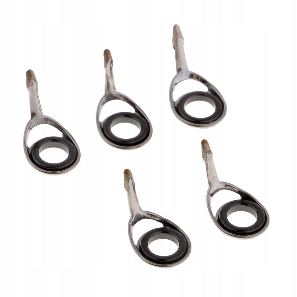 High Quality 5 Piece Ceramic Fishing Rod Guides Bundle, Fits Size 6# 4mm Brand no brand
