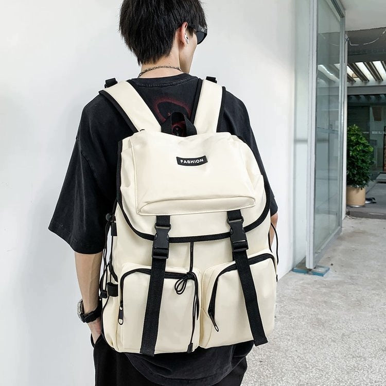 High School Big Boy Backpack School Bag Japanese and Korean Street Trend Manufacturer code fgtef123456