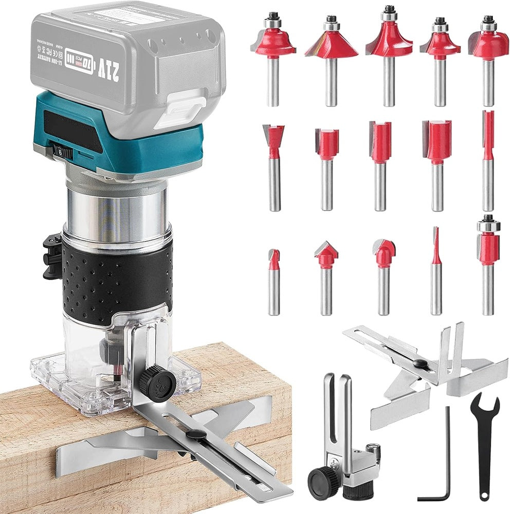 High Speed Milling Machine BEDEE 5 LED Speed 18V 6,35mm For Wood And Grooves