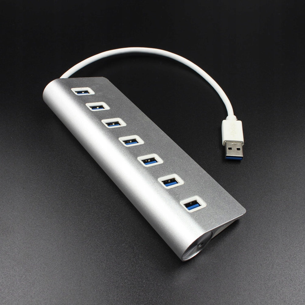 High-Speed Portable USB Hub with 7 Ports for Efficient Data Sync Manufacturer no brand