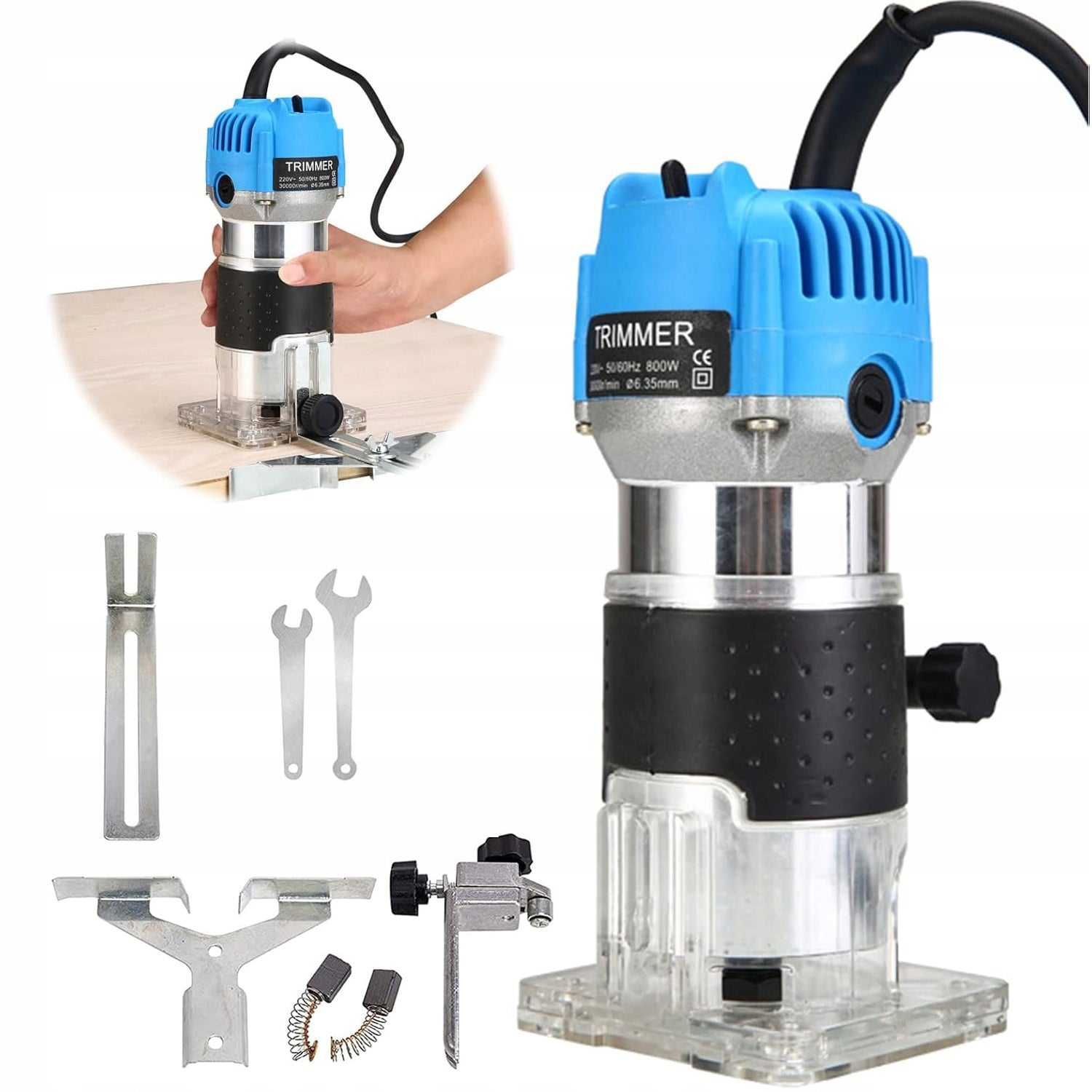 High Spindle Wood Milling Machine 800W Vertical Manual For Edge Solid