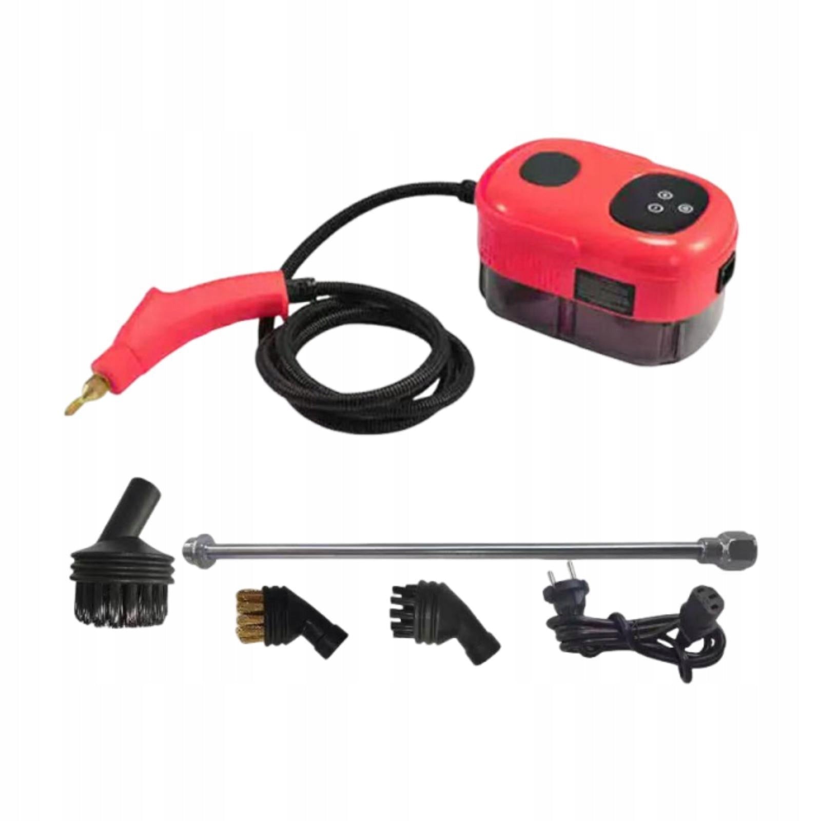 High Temperature Pressurized Steam Cleaner 6 Level Adjustable Portable Red