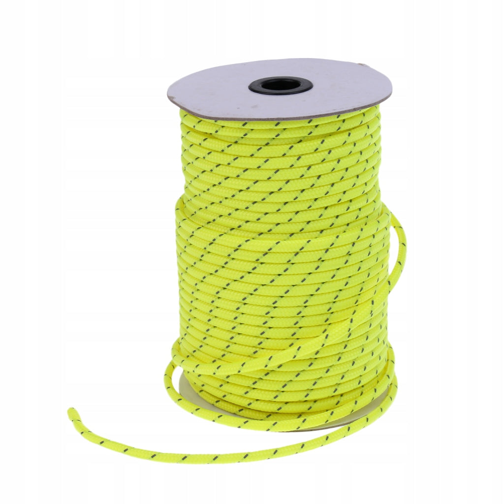 High Visible Fluorescent At Night Reflective Guyline Strong Nylon Green