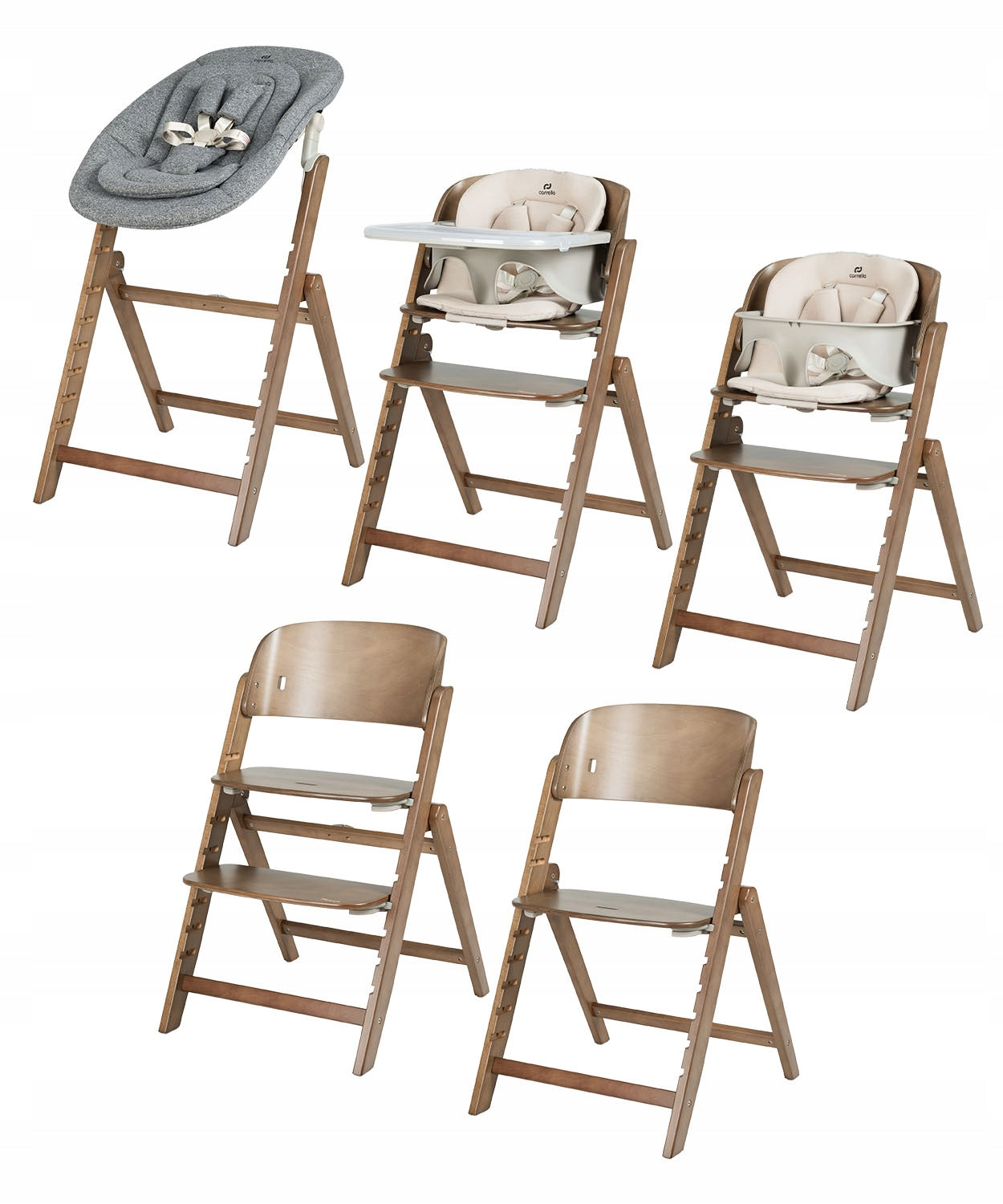 High chair for feeding up to 130kg Carrello Focus Croissant Beige Manufacturer code Crossant Beige