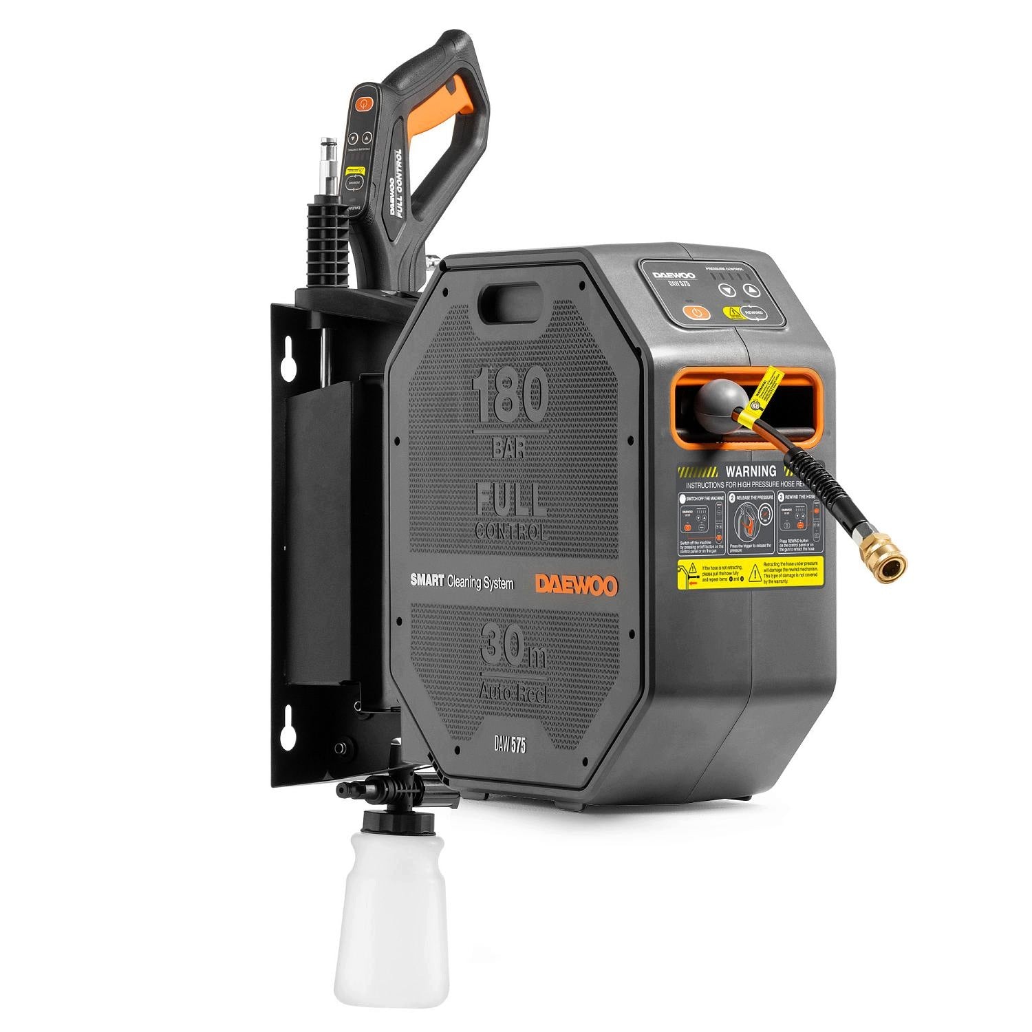 High pressure washer DAEWOO DAW 575 Hose 30 m with automatic winding Packaging status original