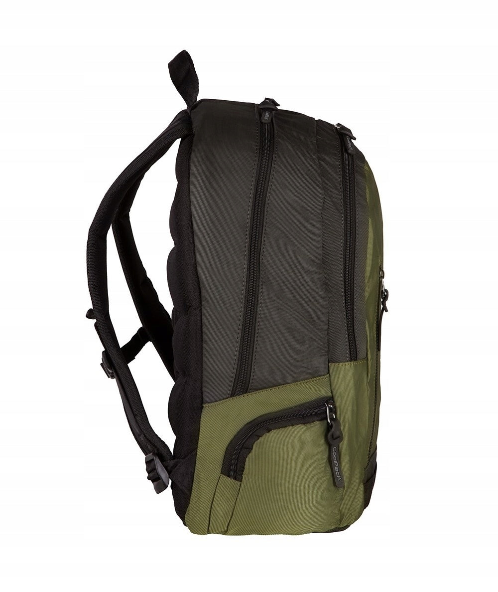 High school backpack CoolPack CP IMPACT OLIVE green youth Manufacturer code E31631