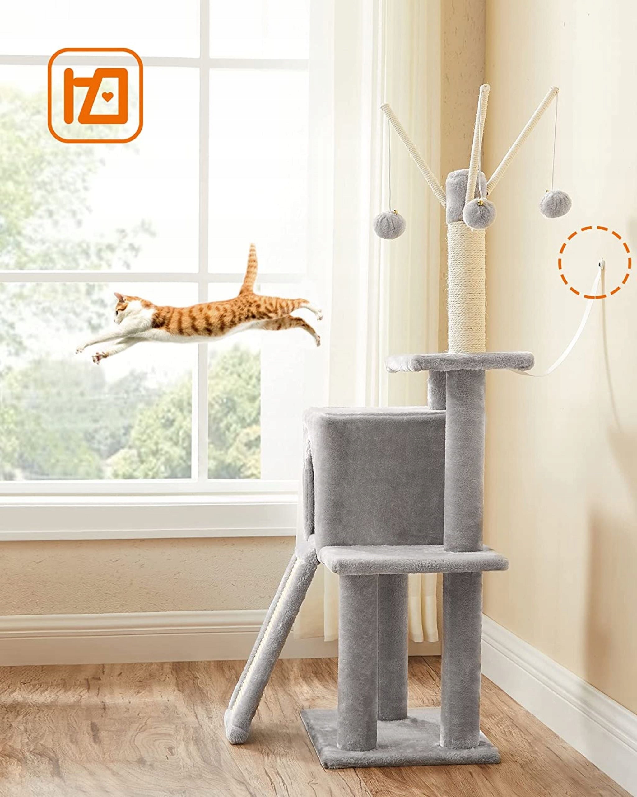 High scratcher, bed, scratching post, tower Feandrea 101 - 160 cm Brand Feandrea