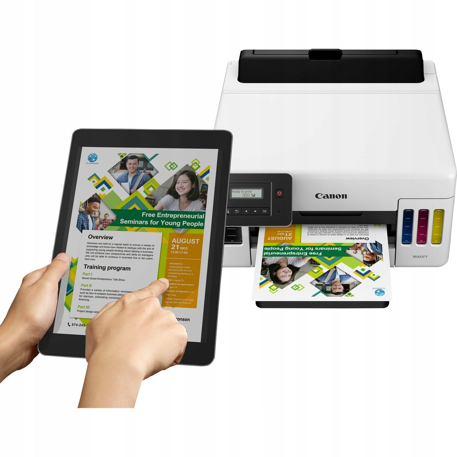 High speed atram printer. Canon GX5040 Wifi Duplex Cheap bottle operation Manufacturer code 5550C009