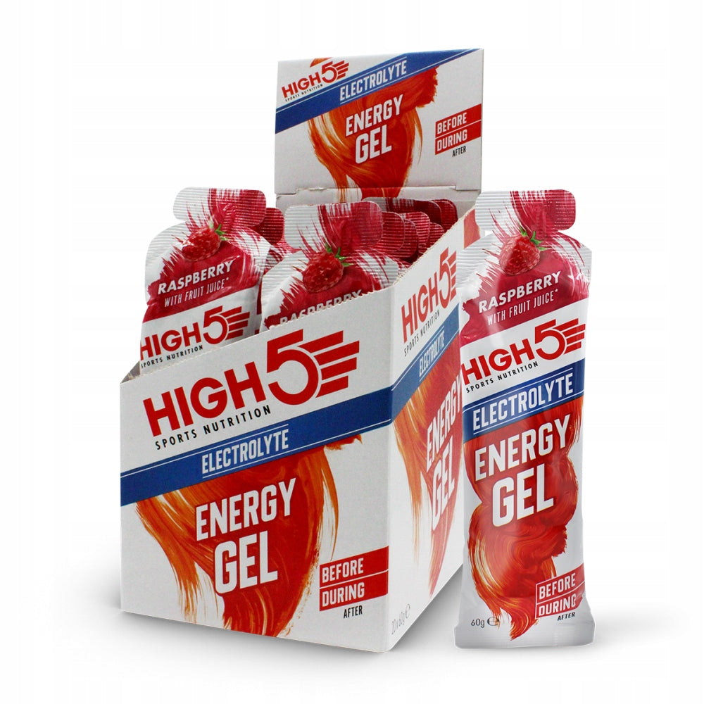 High5 - energy gel with raspberry-flavored electrolytes 60g 20 PCS