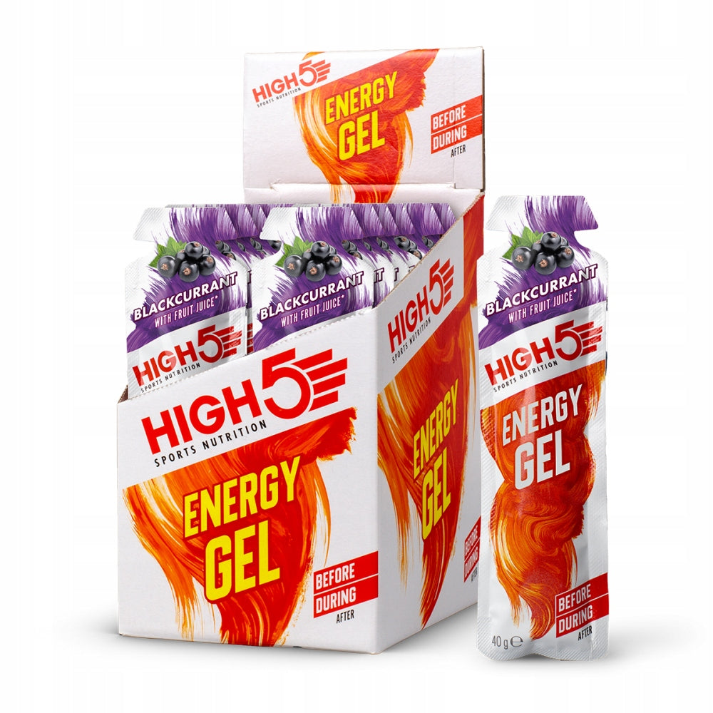 High5 energy gel with vitamin B6 with blackcurrant flavor 40g 20 PCS