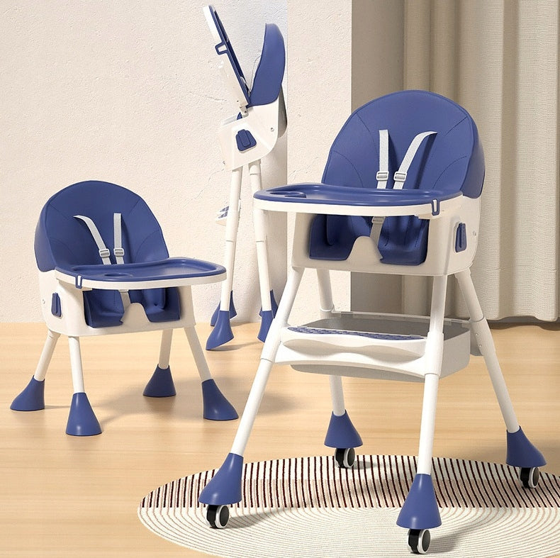 Highchair 4in1 folding child seat tray blue Manufacturer code KDK03 niebieski