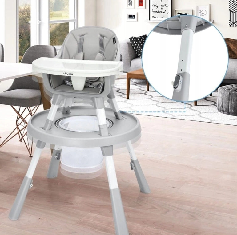 Highchair 6in1 table activity center Costway grey Packaging status original