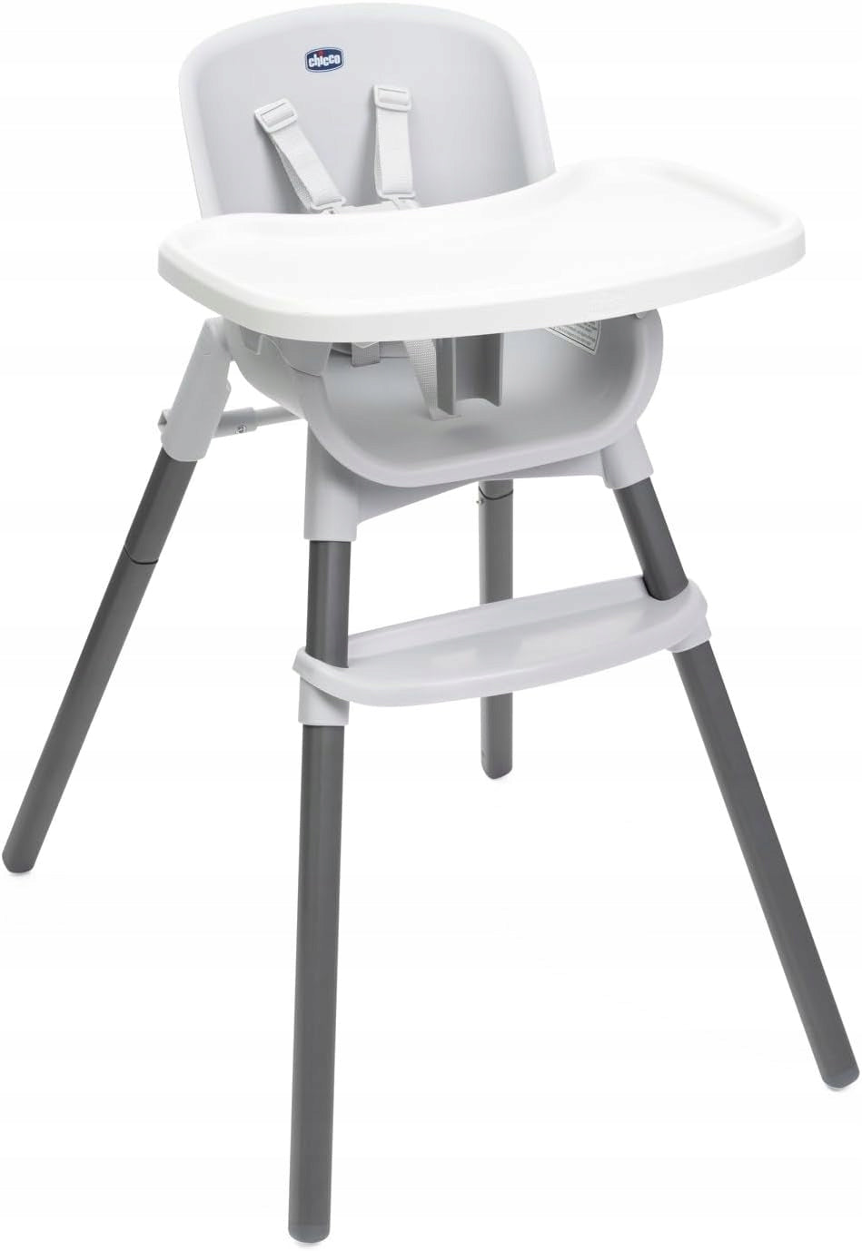 Highchair Chicco Polly Zest Moon Grey Tray Footrest