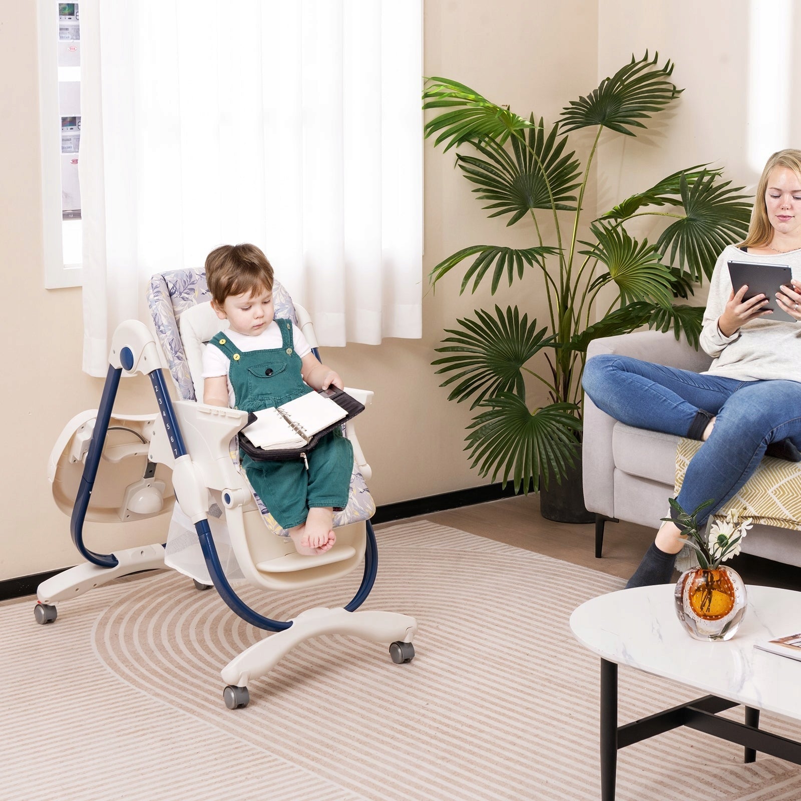 Highchair Costway 92 x 59 x 102 cm Manufacturer code AD10056NY