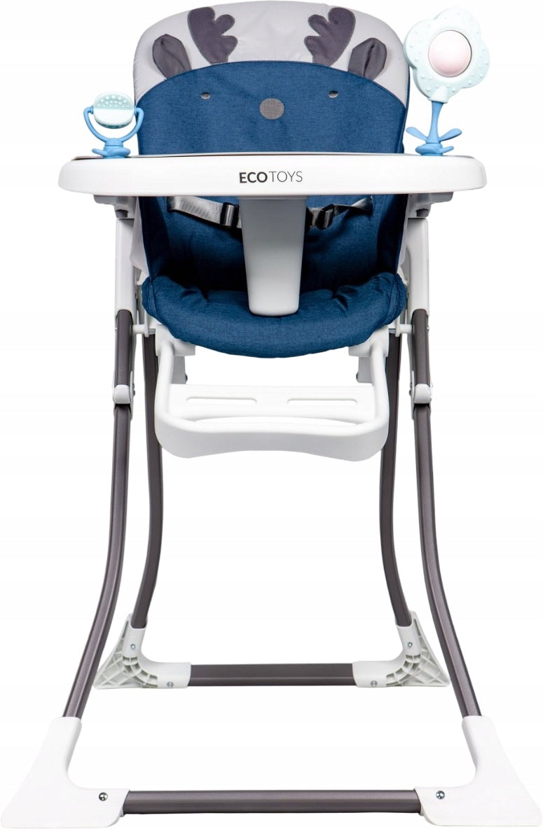 Highchair EcoToys Folding Seat up to 15 kg Reindeer Blue Manufacturer code HC301-1904