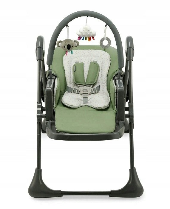 Highchair KINDERKRAFT Tummie Green Color black green