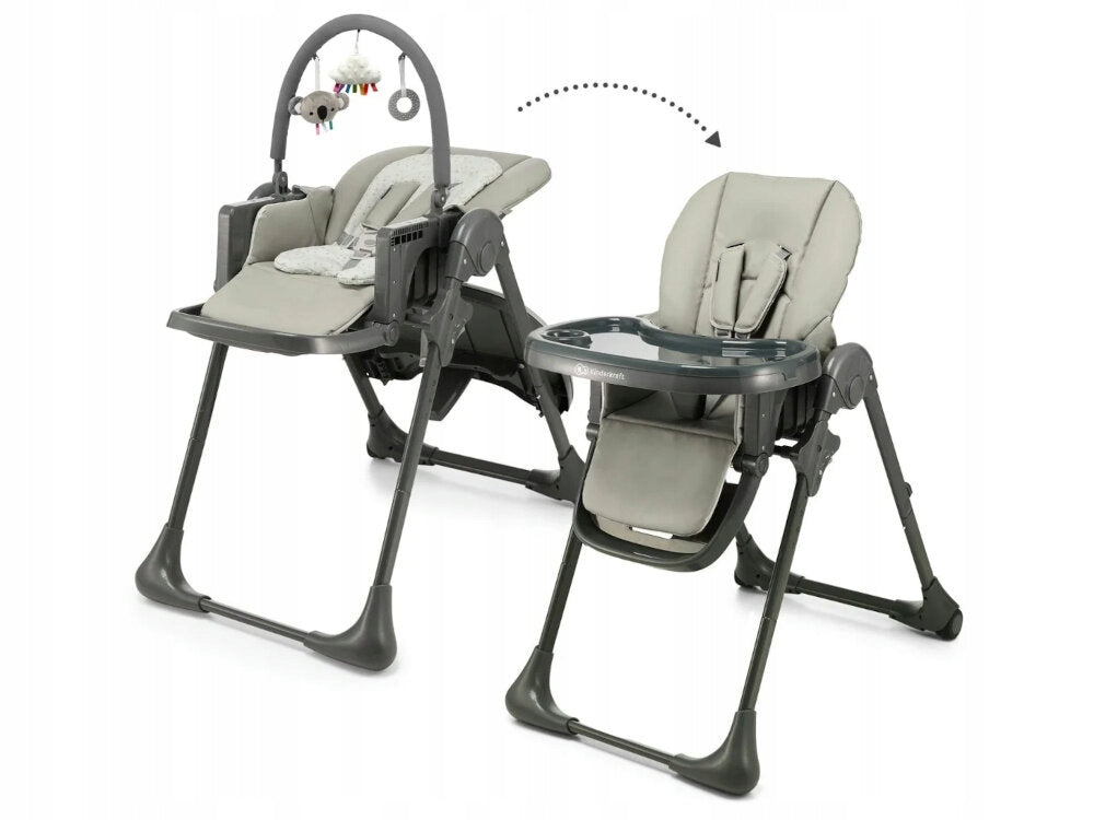 Highchair KINDERKRAFT Tummie Grey Brand Kinderkraft