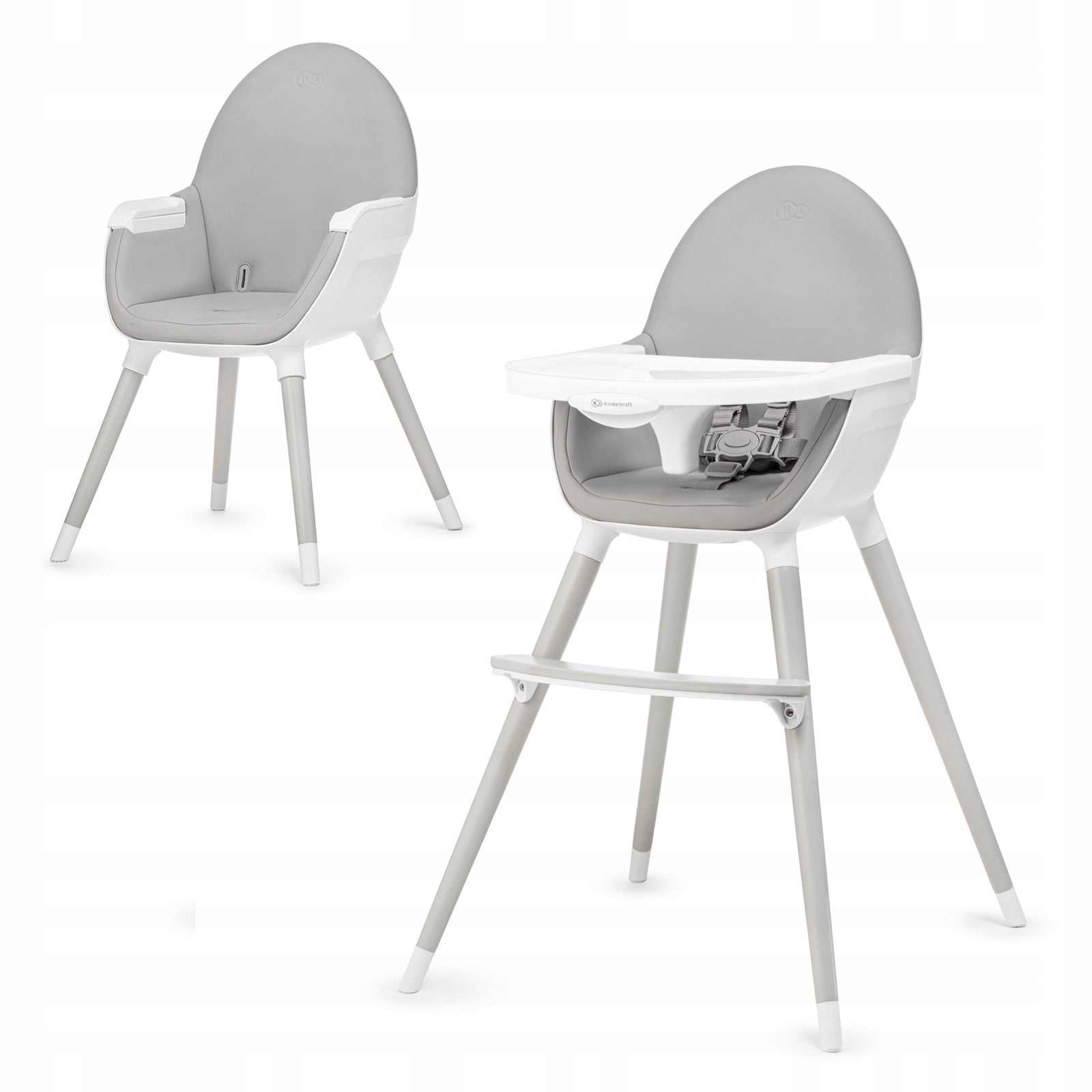 Highchair Kinderkraft FINI 2in1 Manufacturer code KKKFINIGRYLEG0