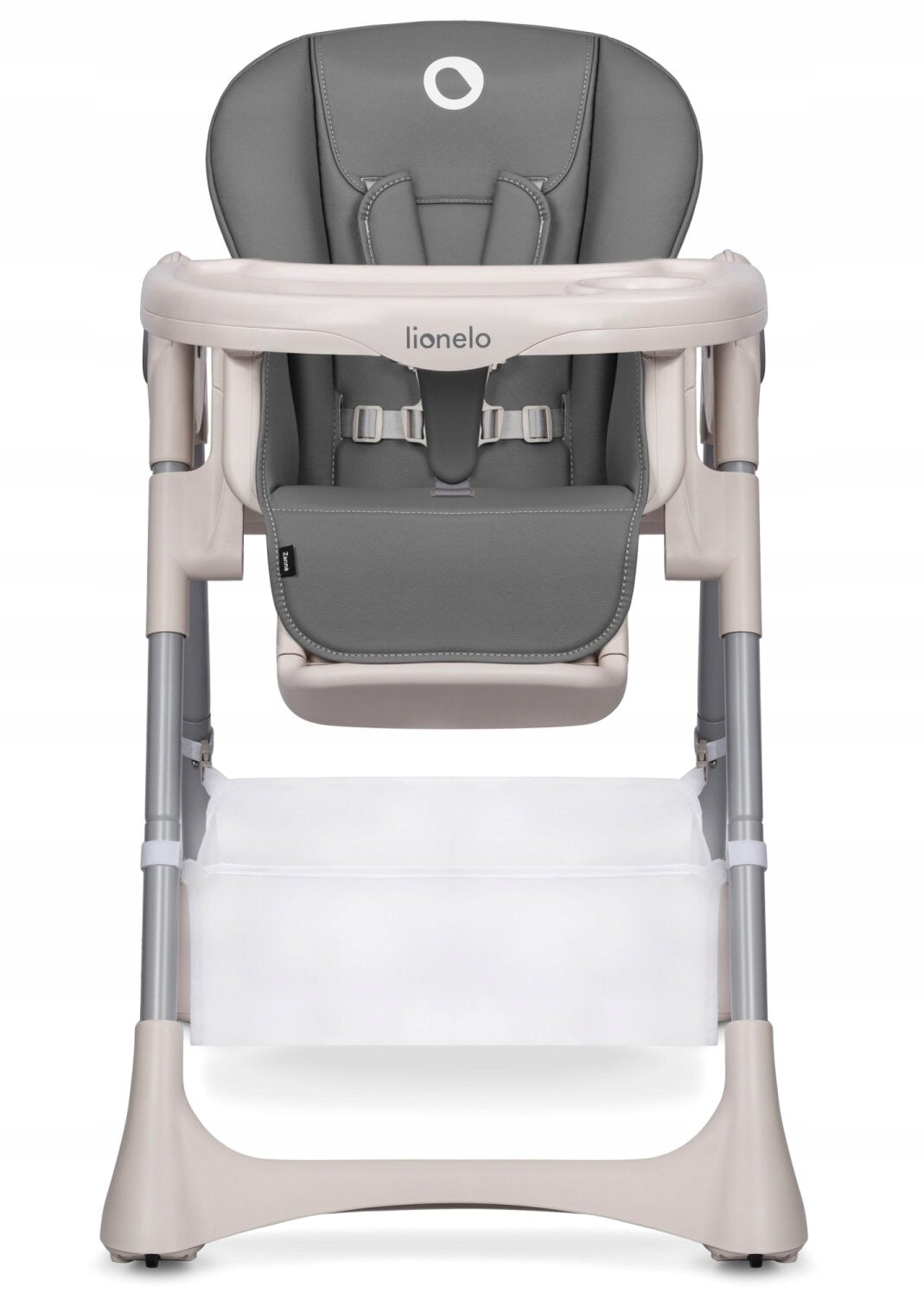Highchair LIONELO Zanna Grey Stone Color shades of gray and silver
