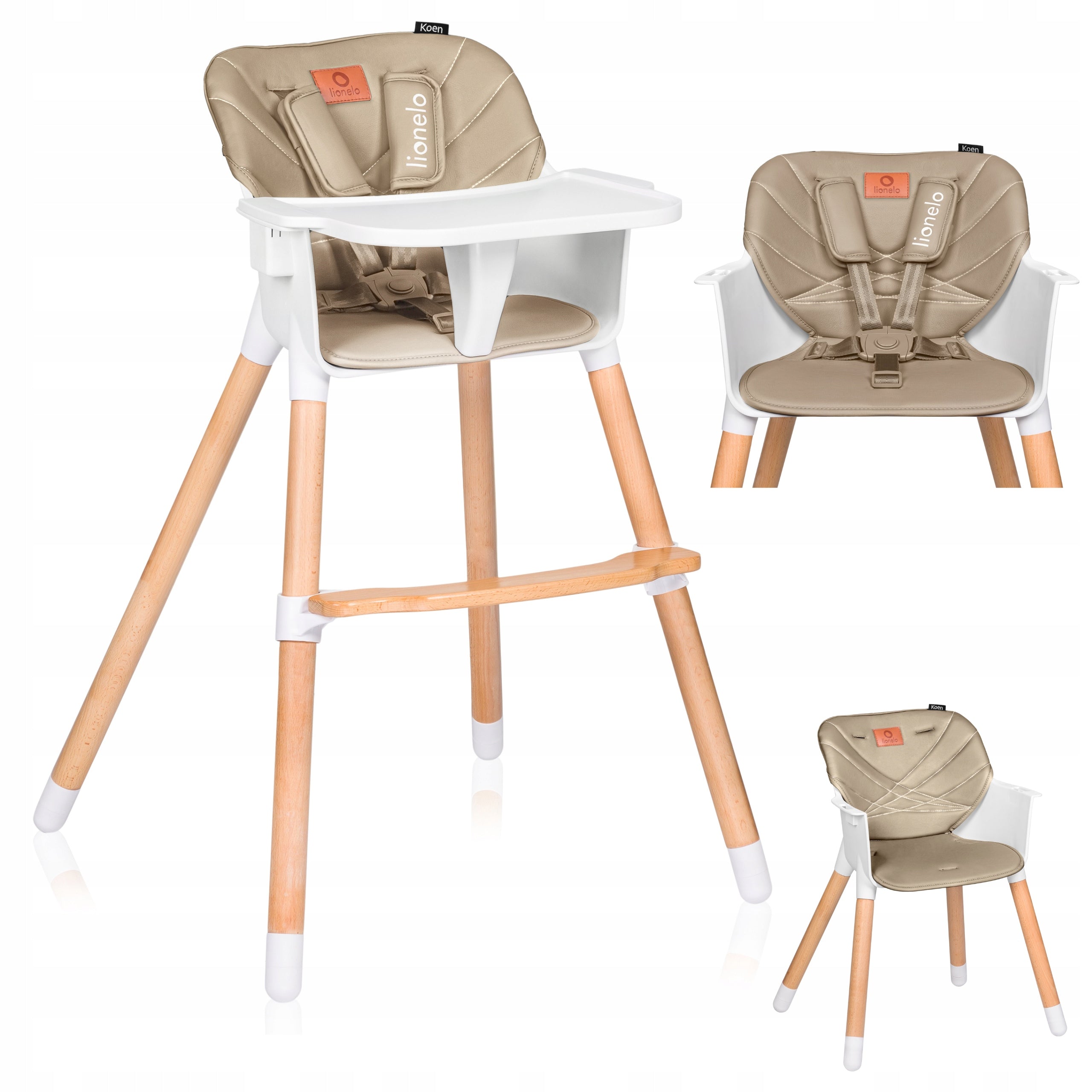 Highchair Lionelo Koen Beige Sand Brand Lionelo