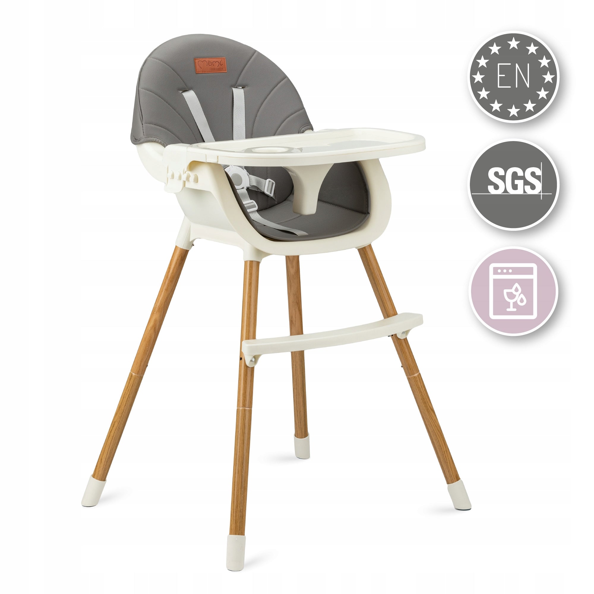 Highchair feeding seat 3in1 tray MoMi REKI comfortable adjustable EAN (GTIN) 5900495962508