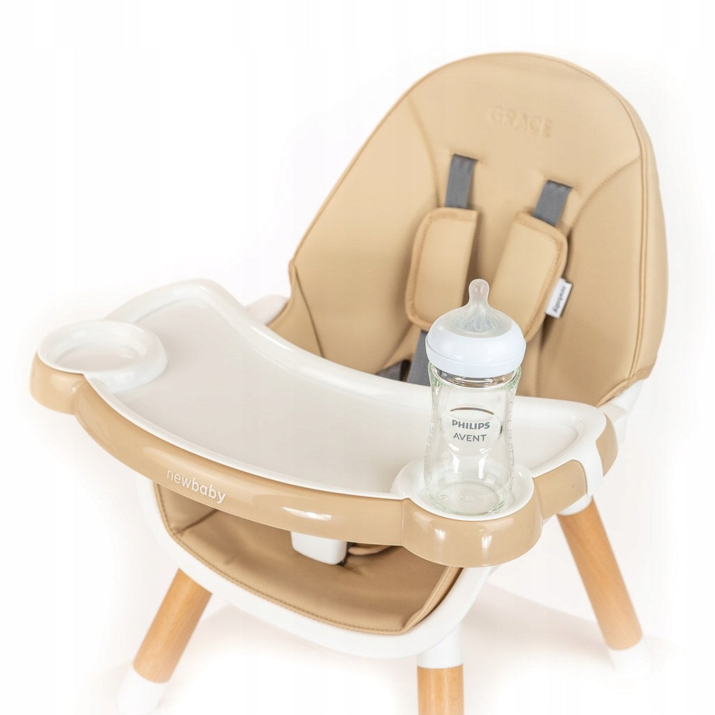 Highchair feeding table 3in1 New Baby Grace beige
