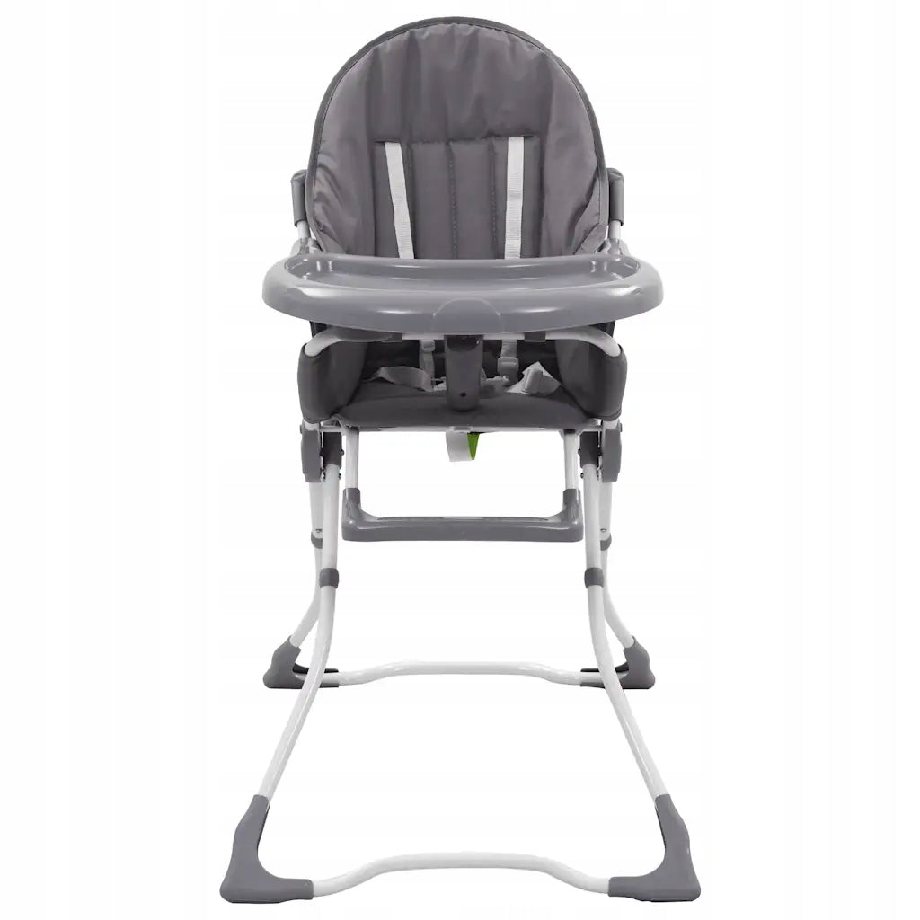 Highchair for feeding children, grey and white Brand VidaXL