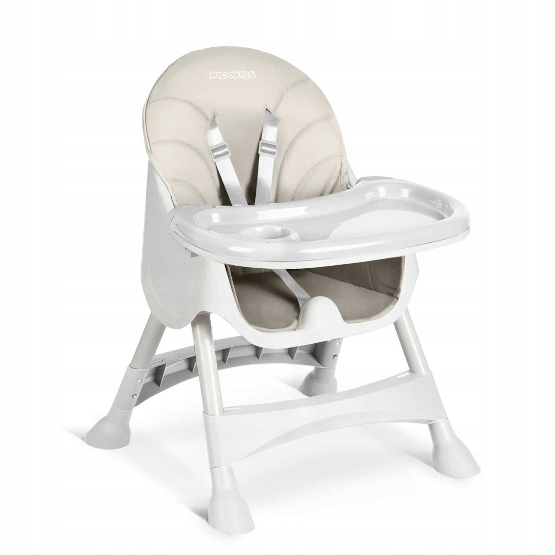 Highchair with table + bib Milo Ricokids grey Brand no brand