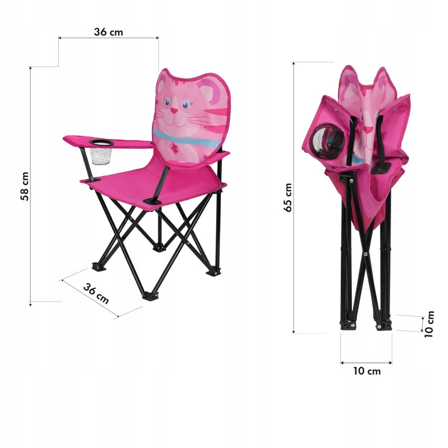 Hiking Chair Folding Fishing For Girls Pink NILS Brand Nils Camp