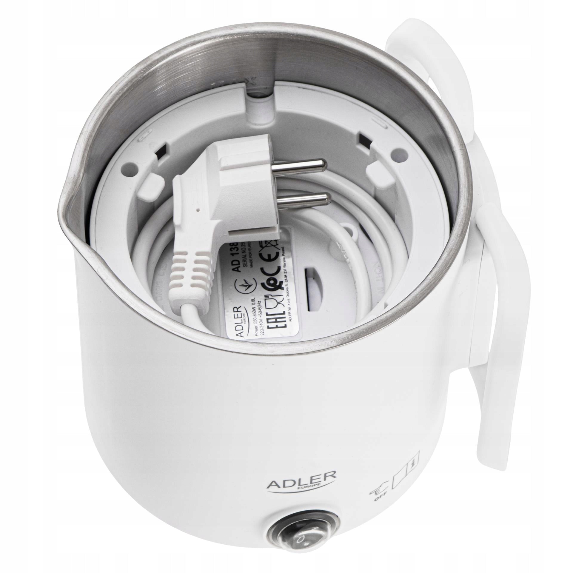 Hiking Kettle 0.8L Folding Double Walls Flat Heater Adler Brand ADLER