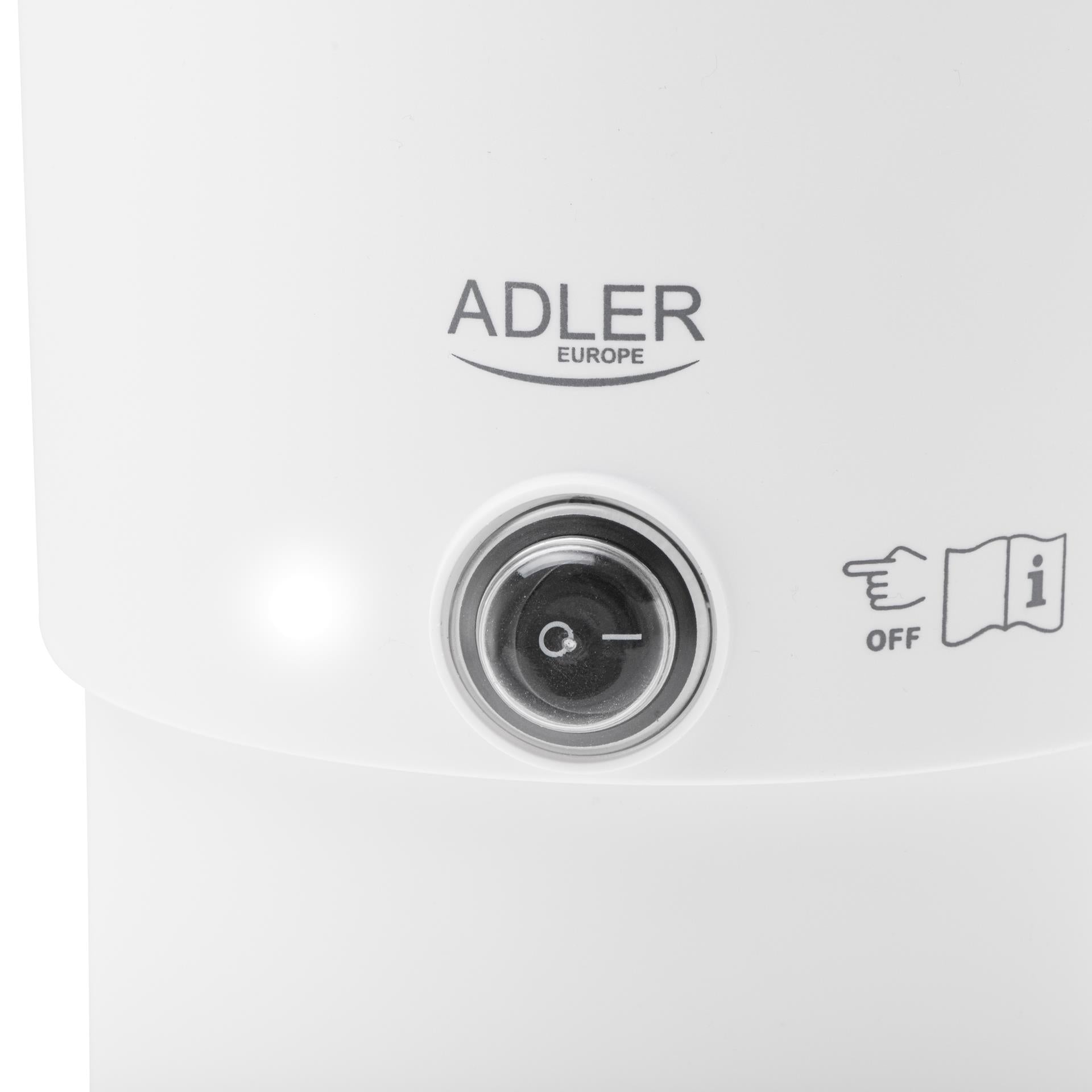Hiking Kettle 0.8L Folding Double Walls Flat Heater Adler Dominant color white