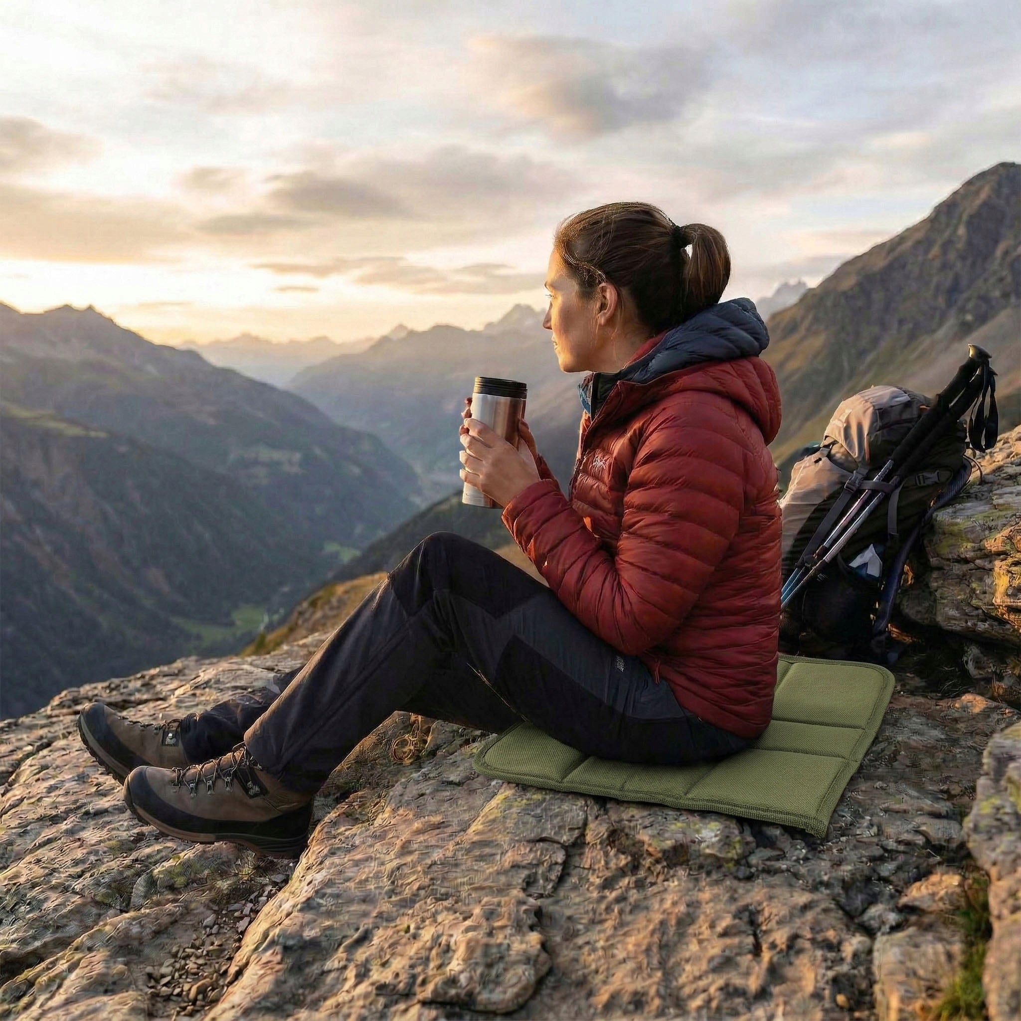 Hiking Mat for Sitting in the Mountains Mat Folding Lightweight Packaging status original