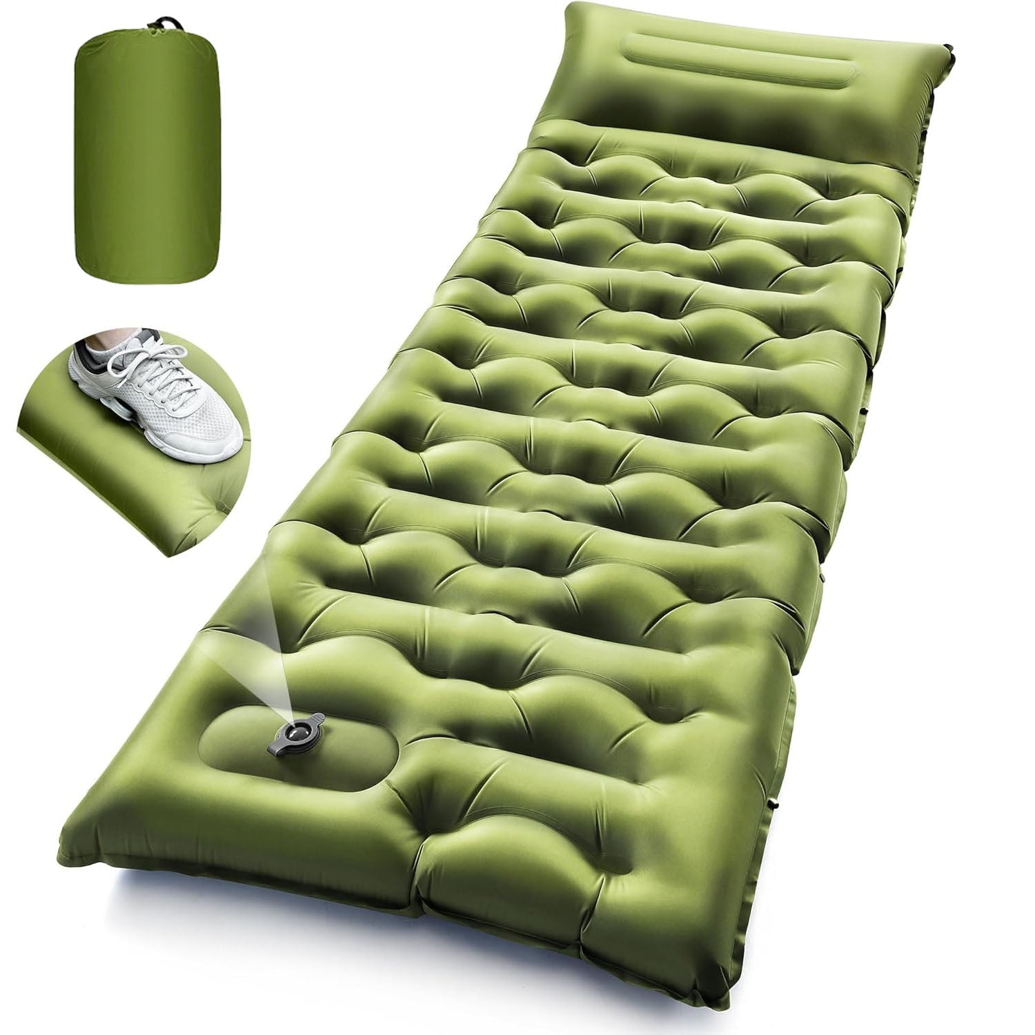 Hiking Mattress Inflatable Single Trekking Lightweight Thick 190x70x15