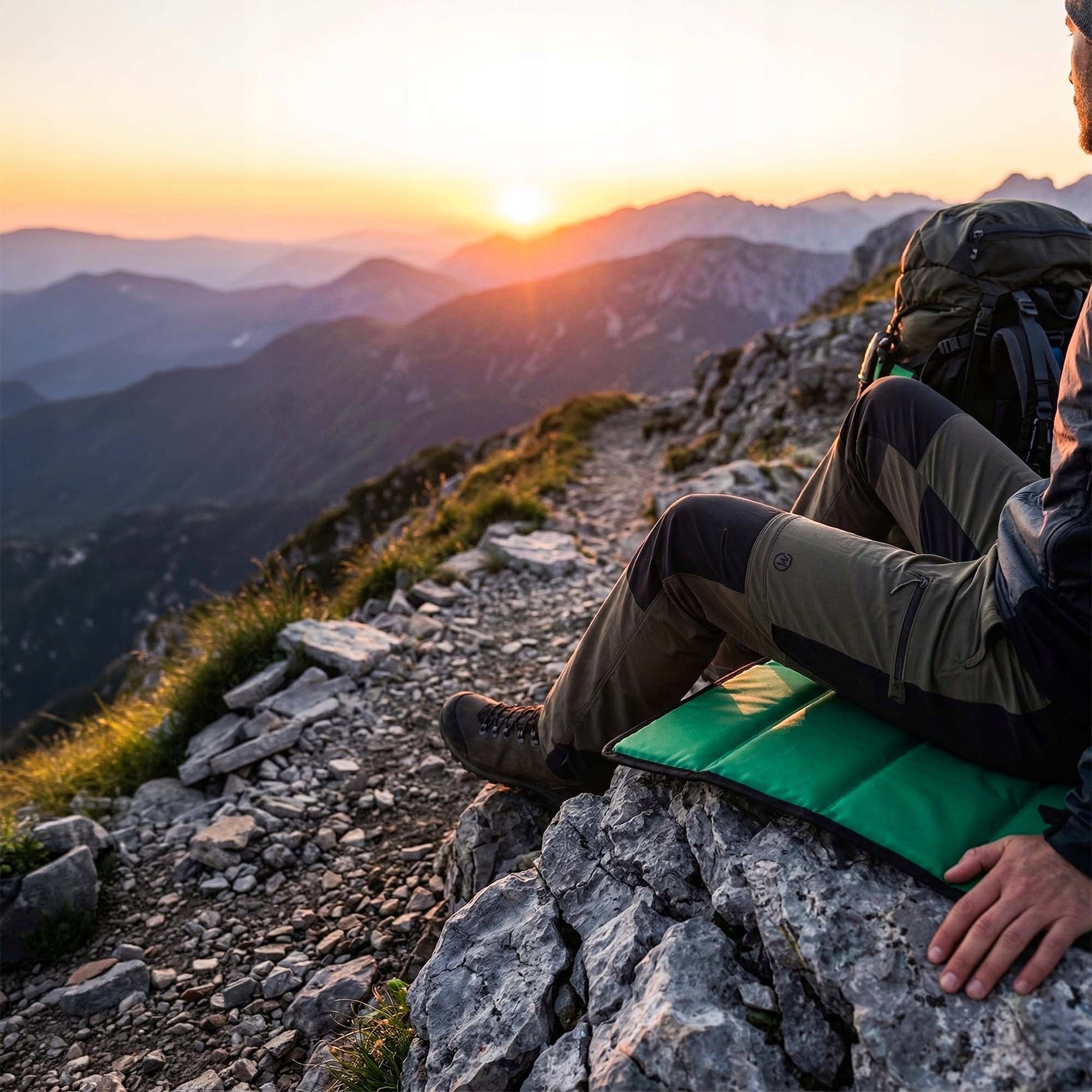 Hiking Seat Mat in the Mountains Mat Folding Lightweight Packaging status original