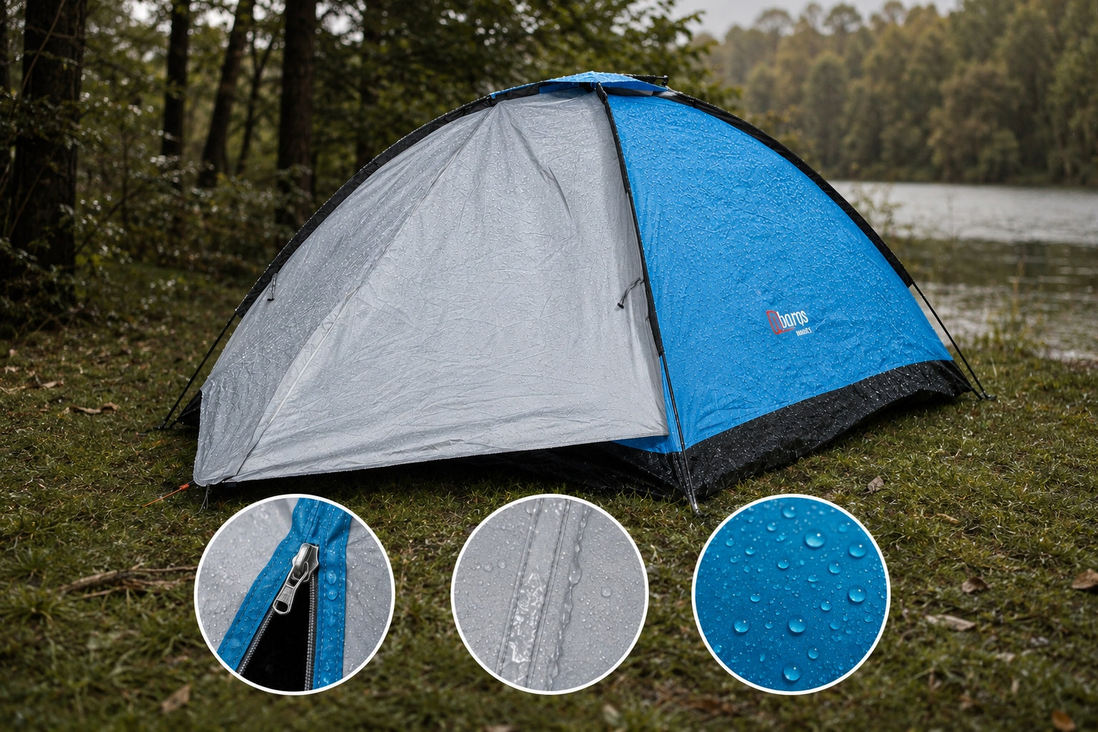 Hiking Tent 4 Person Camping UV30+ Tropical Waterproof Kind travel